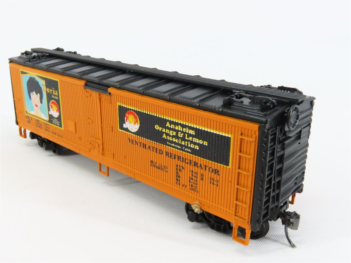 HO Scale Athearn AOLX Doria 1920s 40&#39; Wood Reefer Car #107 Pro Custom