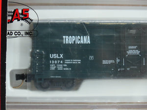 N Scale Atlas 5850 USLX Tropicana Orange Juice Double Plug Door Box Car 3-Pack