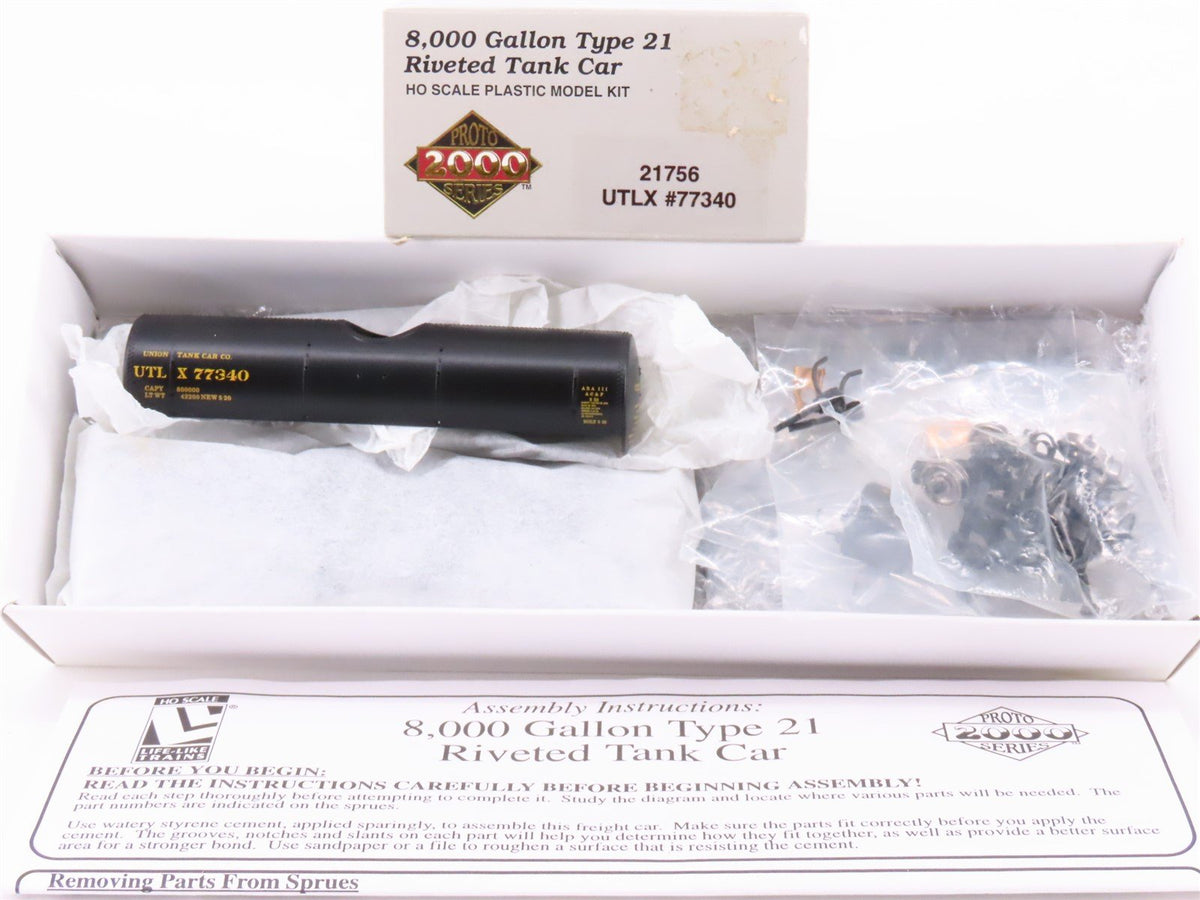 HO Proto 2000 Kit #21756 UTLX Union 8k gal Riveted Single Dome Tank Car #77340