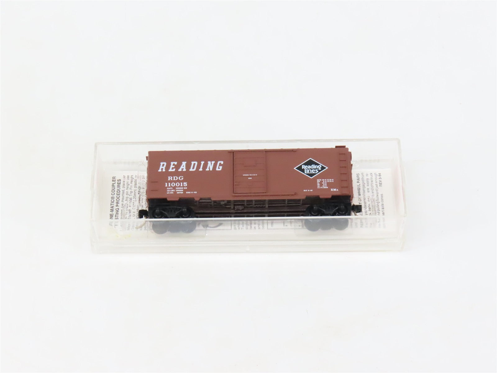 N Scale Micro-Trains MTL 20810 RDG Reading 40' Single Door Boxcar #110015
