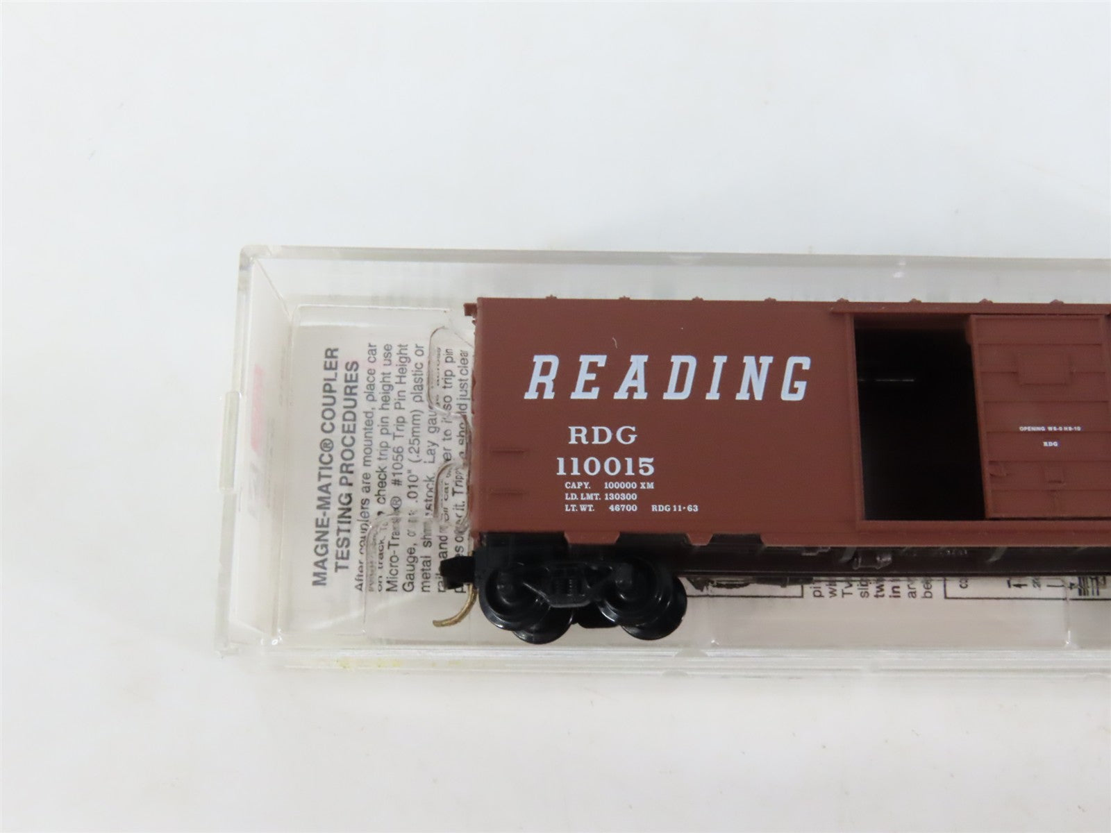 N Scale Micro-Trains MTL 20810 RDG Reading 40' Single Door Boxcar #110015