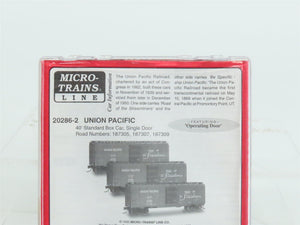 N Scale Micro-Trains MTL 20286-2 UP Union Pacific Railroad 40' Box Car 3-Pack