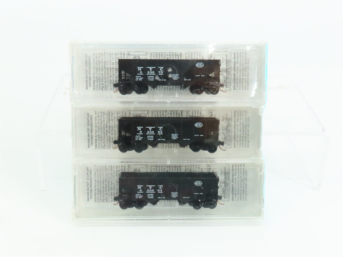 N Micro-Trains MTL BLW 2000-2 NYC New York Central 2-Bay Hopper 3-Pack Sealed