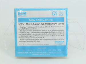 N Micro-Trains MTL BLW 2000-2 NYC New York Central 2-Bay Hopper 3-Pack Sealed