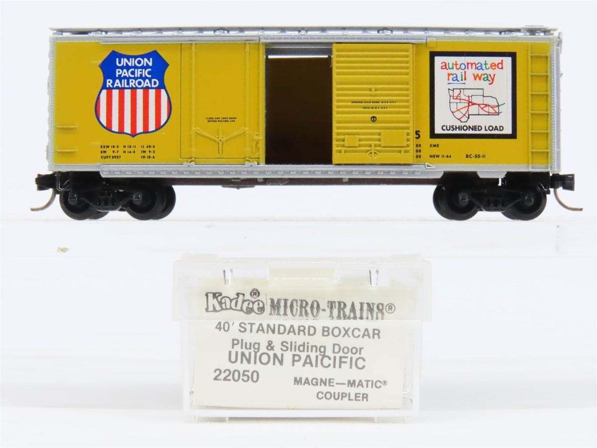 N Scale Micro-Trains MTL/Kadee 22050 UP Union Pacific 40&#39; Boxcar #110525