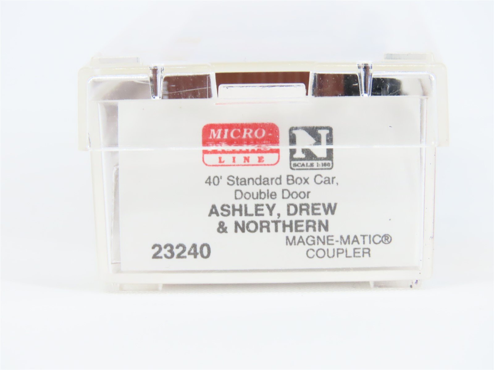 N Scale Micro-Trains MTL 23240 ADN Ashley Drew & Northern 40' Boxcar #2413