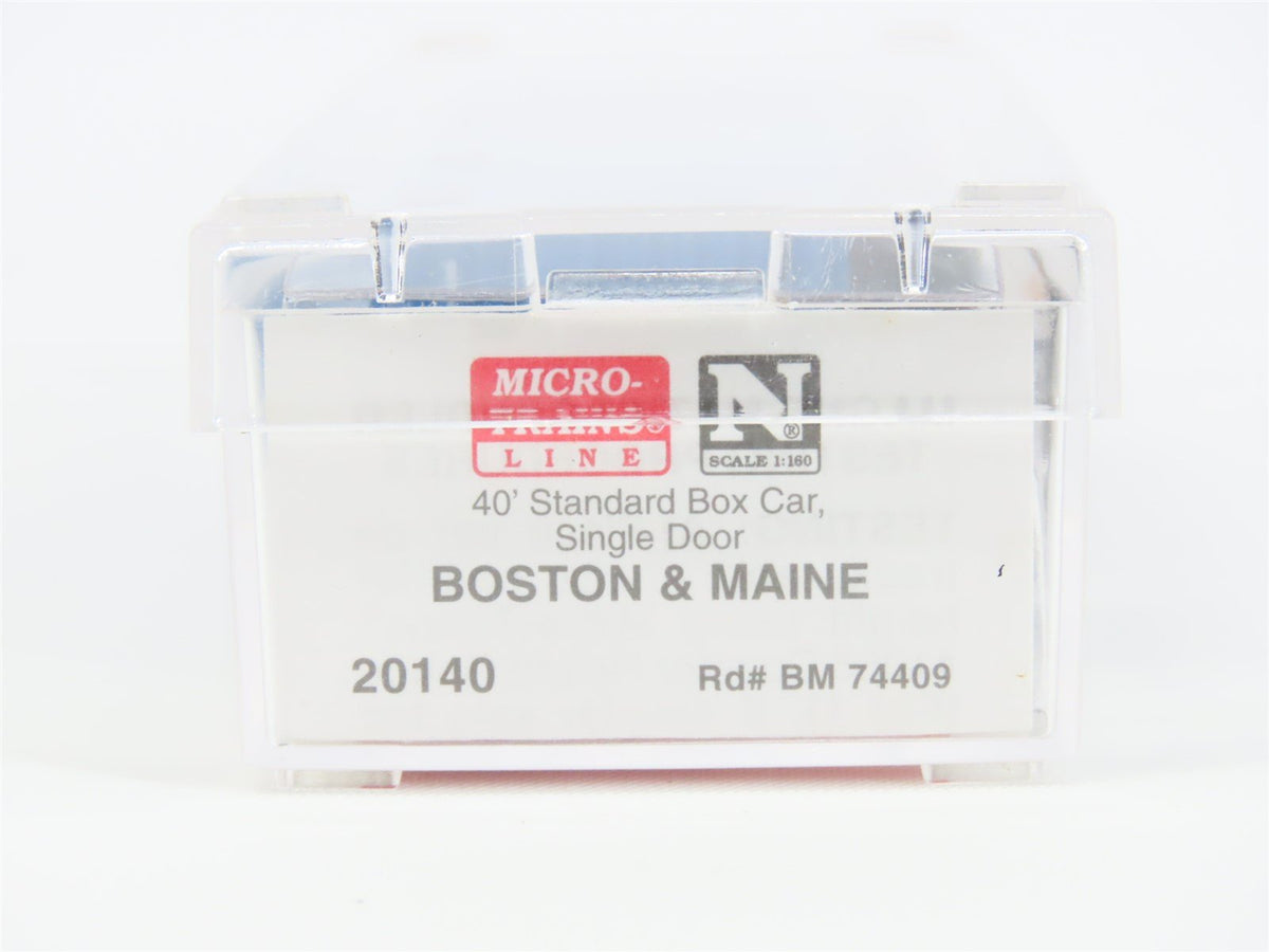 N Scale Micro-Trains MTL 20140 B&amp;M Boston &amp; Maine 40&#39; Standard Boxcar #74409