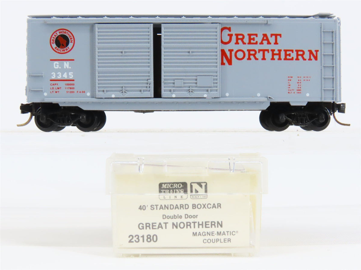 N Scale Micro-Trains MTL 23180 GN Great Northern 40&#39; Standard Boxcar #3345