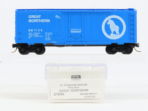 N Scale Micro-Trains MTL 21040 GN Great Northern Big Sky Blue 40' Boxcar #7136