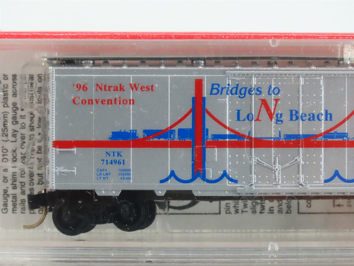 N Micro-Trains MTL NTK Ntrak &#39;96 &quot;Bridges to Long Beach&quot; Box Car 5-Pack Sealed