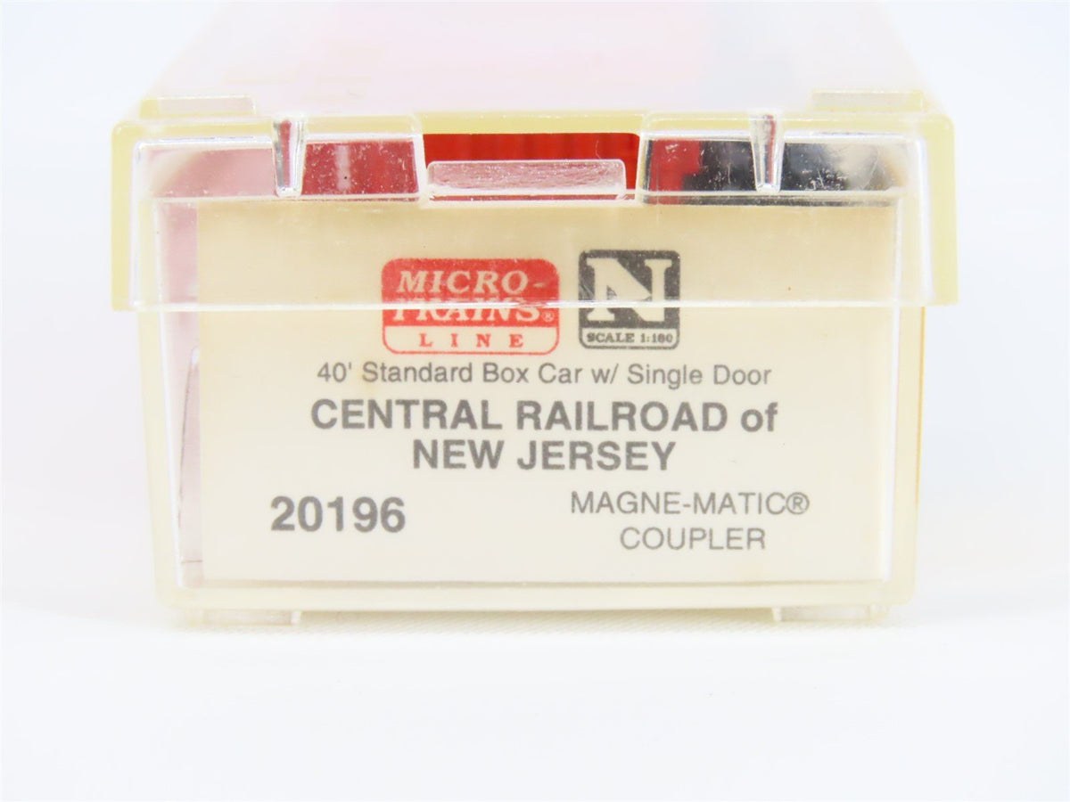 N Scale Micro-Trains MTL 20196 CNJ Jersey Central 40&#39; Standard Boxcar #20505