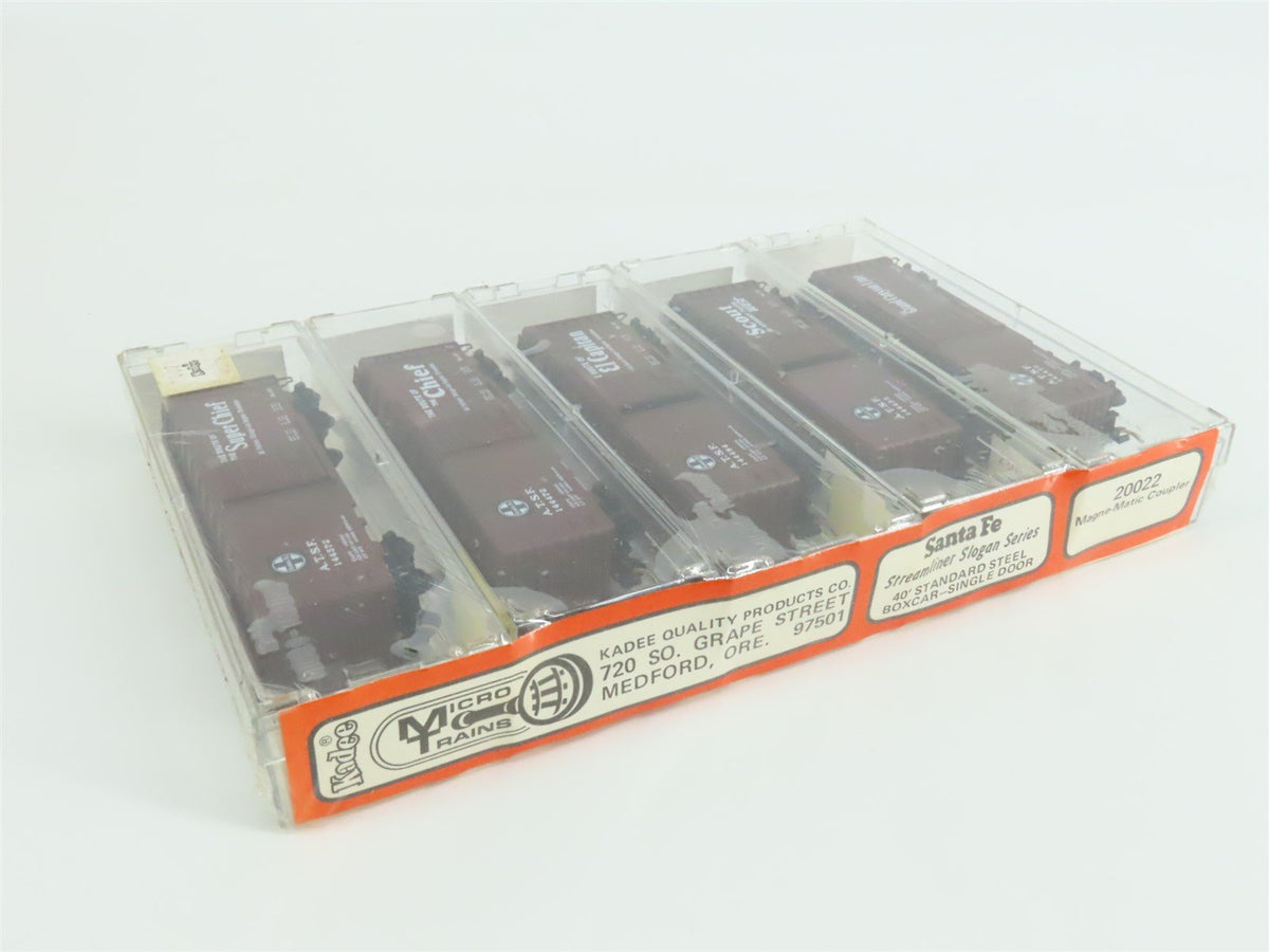 N Kadee Micro-Trains MTL 20022 ATSF Santa Fe Streamliner Box Car 5-Pack Sealed