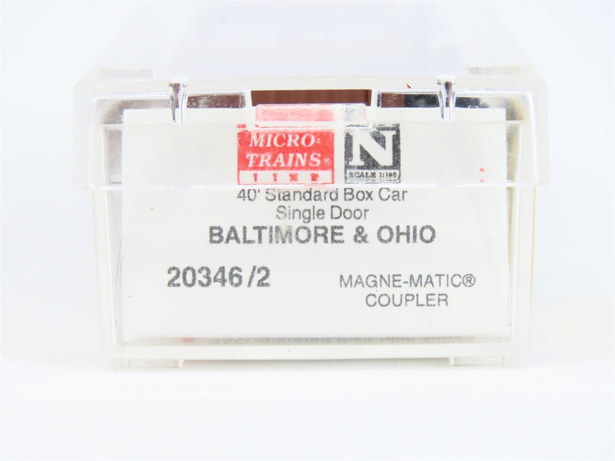 N Micro-Trains MTL 20346/2 B&amp;O Baltimore &amp; Ohio &quot;Time Saver&quot; 40&#39; Boxcar #470751