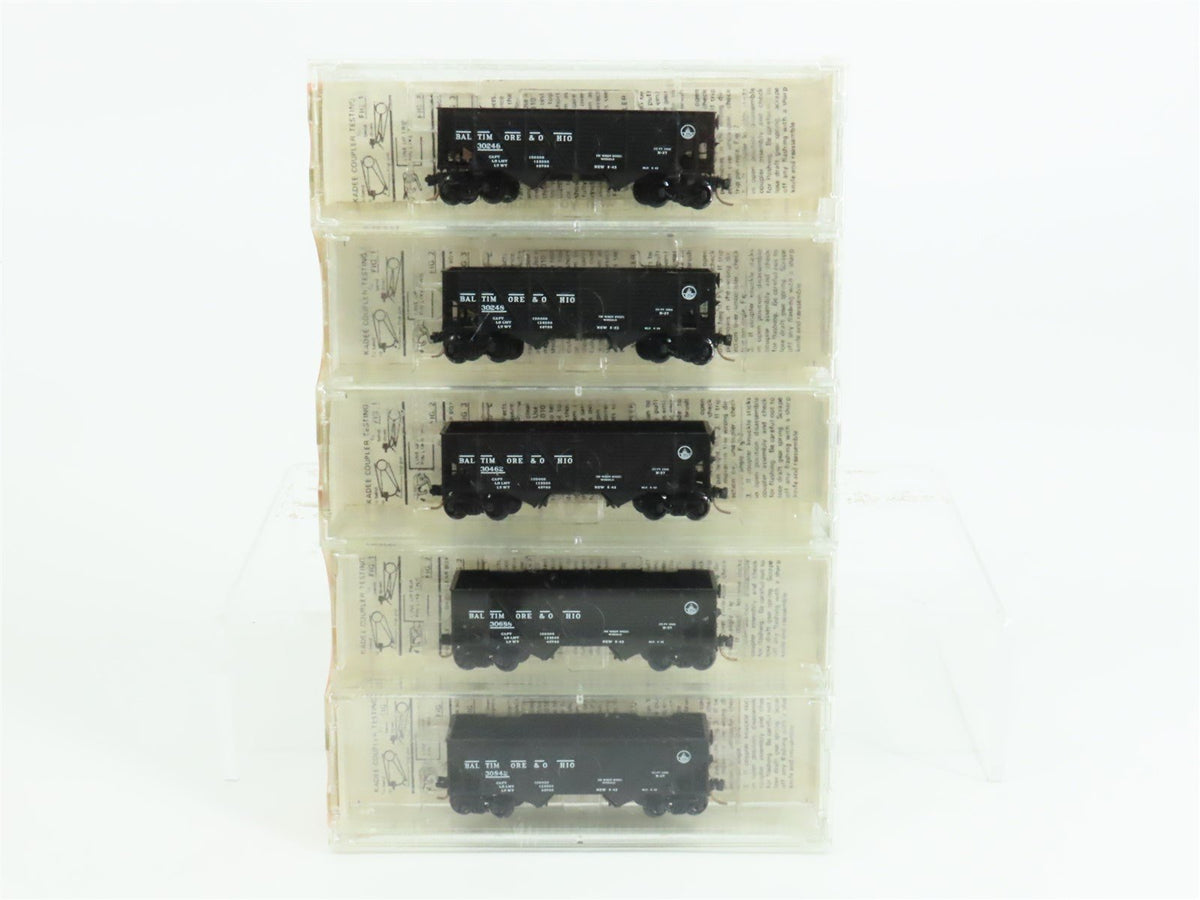 N Kadee Micro-Trains MTL 57082 B&amp;O Baltimore &amp; Ohio 2-Bay Hopper 5-Pack Sealed