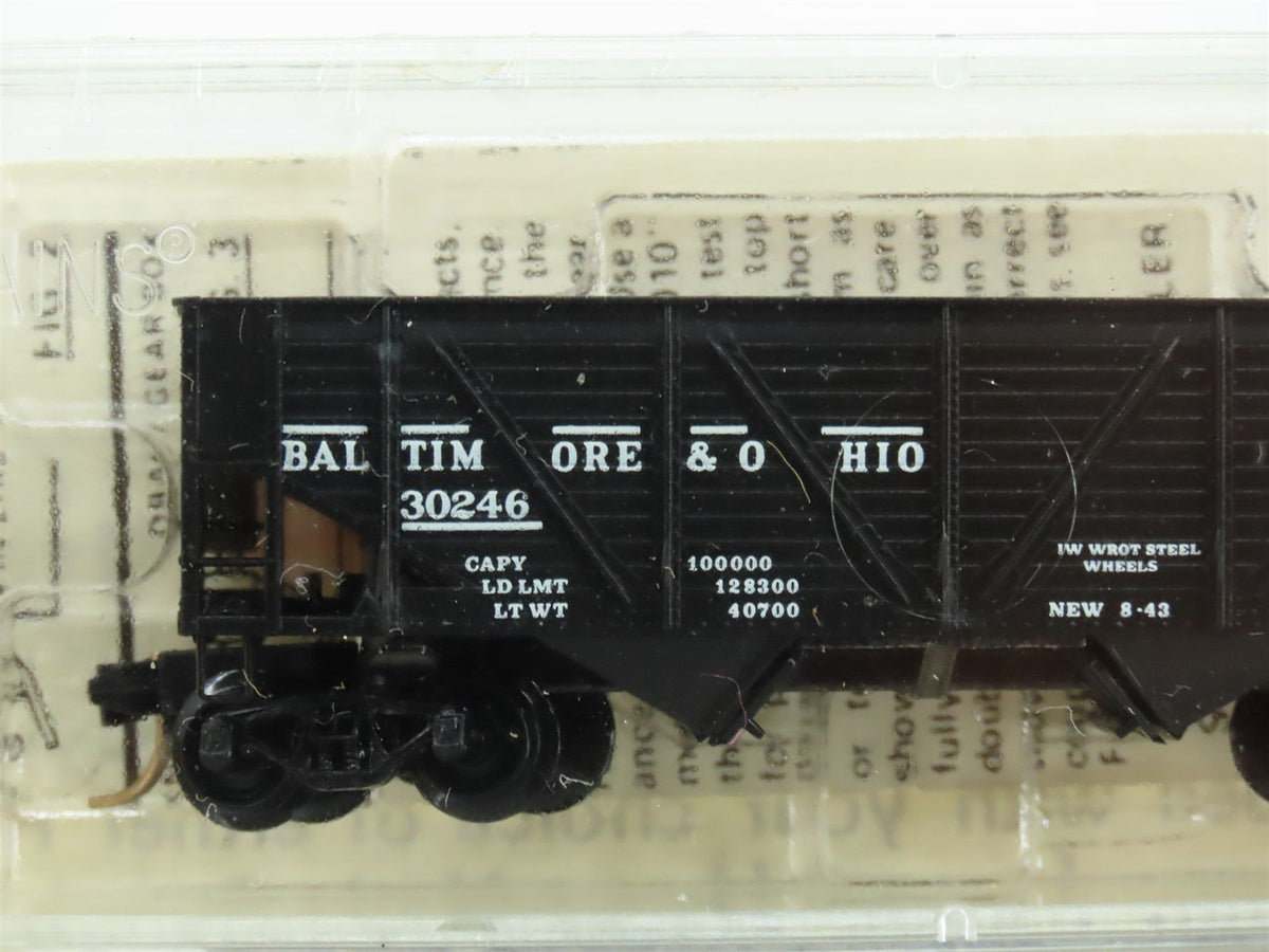 N Kadee Micro-Trains MTL 57082 B&amp;O Baltimore &amp; Ohio 2-Bay Hopper 5-Pack Sealed