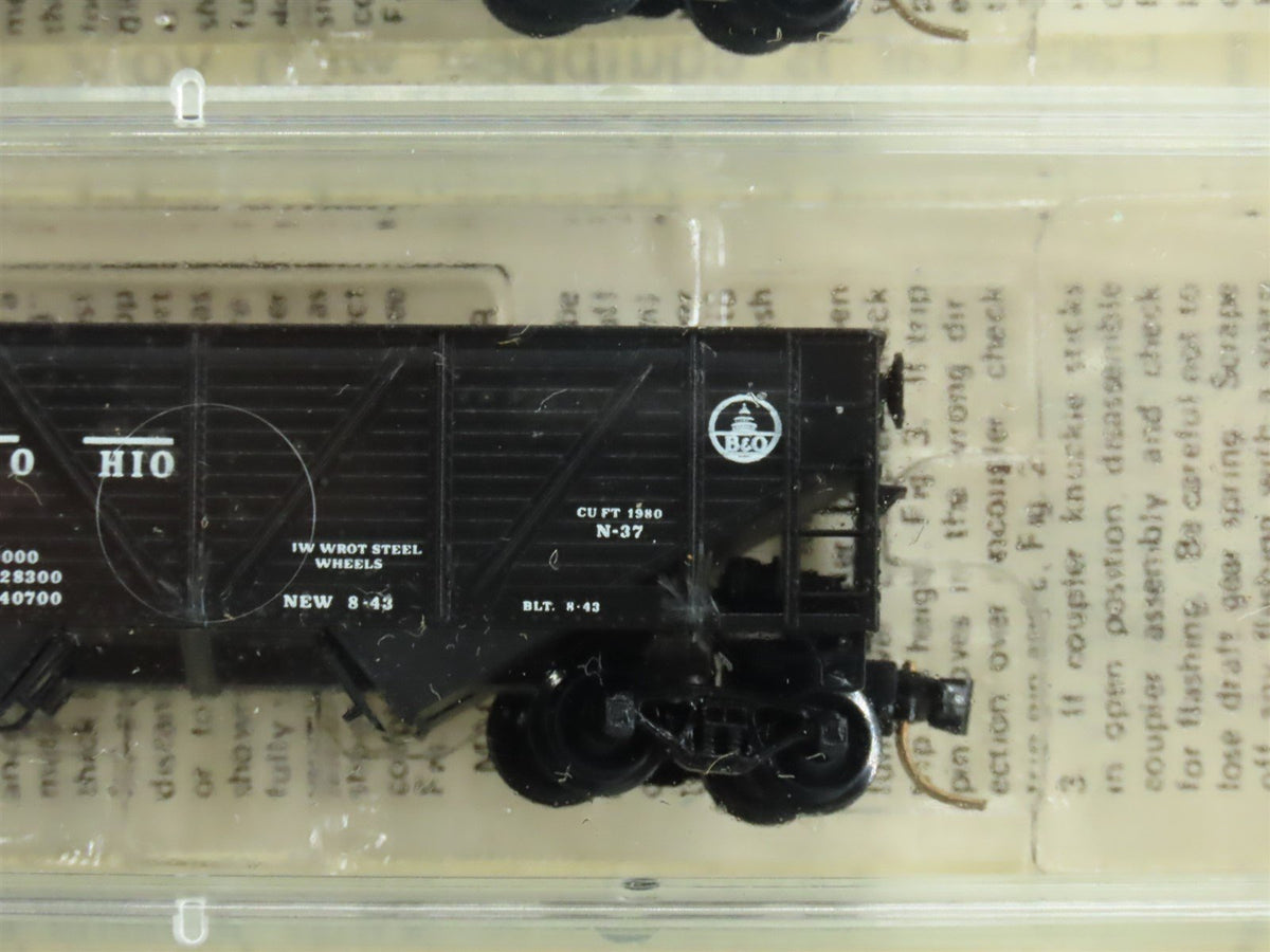 N Kadee Micro-Trains MTL 57082 B&amp;O Baltimore &amp; Ohio 2-Bay Hopper 5-Pack Sealed