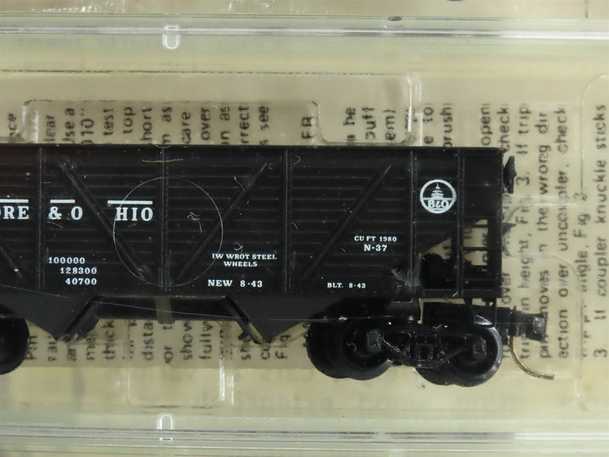 N Kadee Micro-Trains MTL 57082 B&amp;O Baltimore &amp; Ohio 2-Bay Hopper 5-Pack Sealed