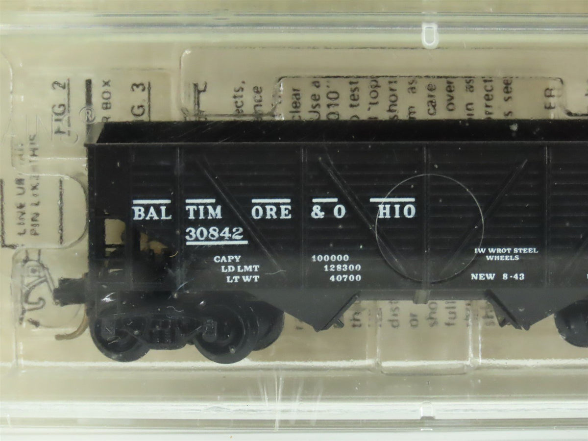 N Kadee Micro-Trains MTL 57082 B&amp;O Baltimore &amp; Ohio 2-Bay Hopper 5-Pack Sealed