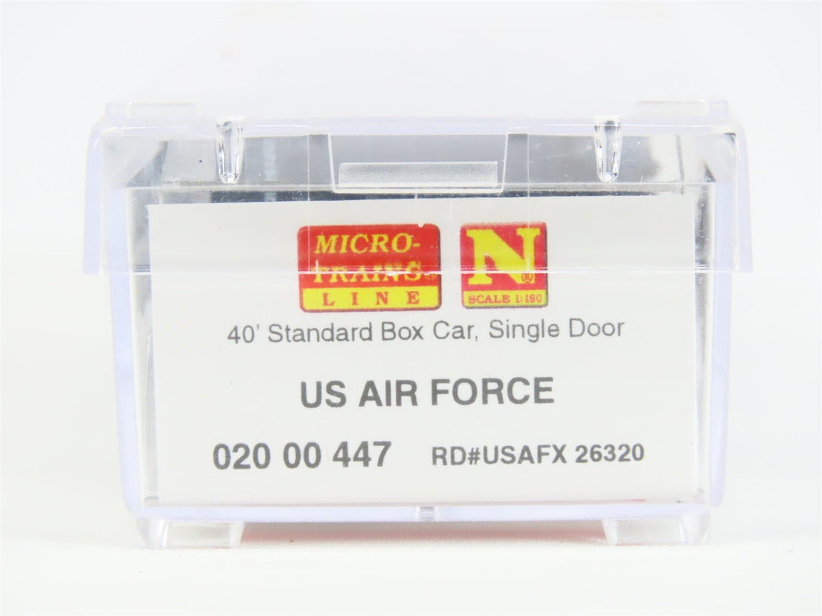 N Micro-Trains MTL 02000447 USAFX United States Air Force 40&#39; Boxcar #26320