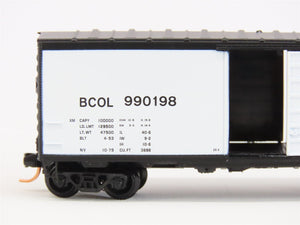 N Micro-Trains MTL 07300060 BCOL British Columbia 40' Standard Boxcar #990198