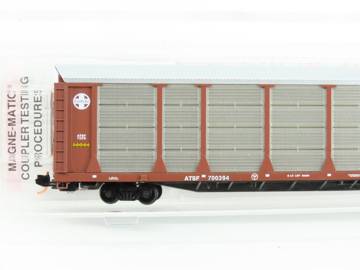 N Micro-Trains MTL 11100010 ATSF Santa Fe 89&#39; Tri-Level Closed Auto Rack #700394