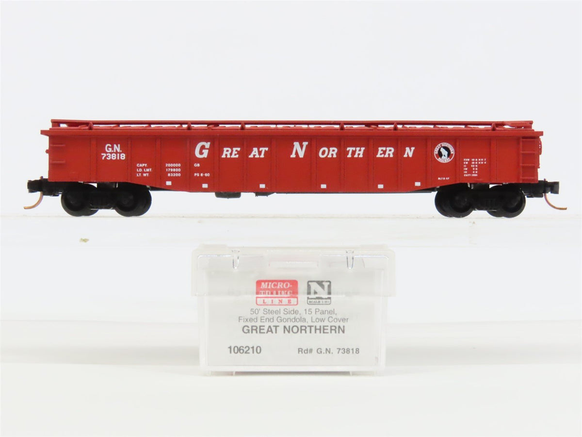 N Scale Micro-Trains MTL 106210 GN Great Northern 50&#39; Gondola Car #73818