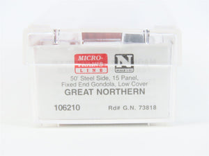 N Scale Micro-Trains MTL 106210 GN Great Northern 50' Gondola Car #73818