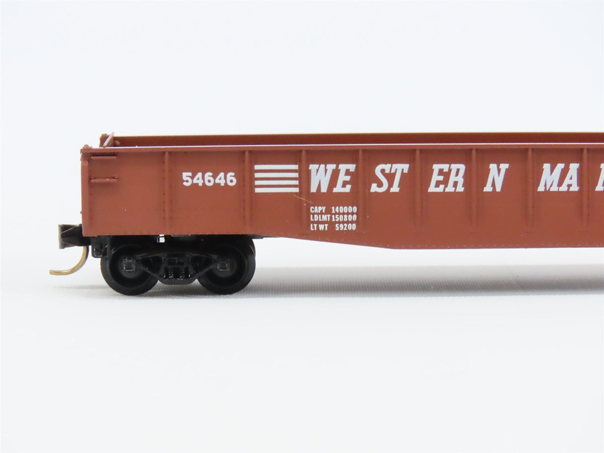 N Scale Micro-Trains MTL/Kadee 46110 WM Western Maryland 50&#39; Gondola Car #54646