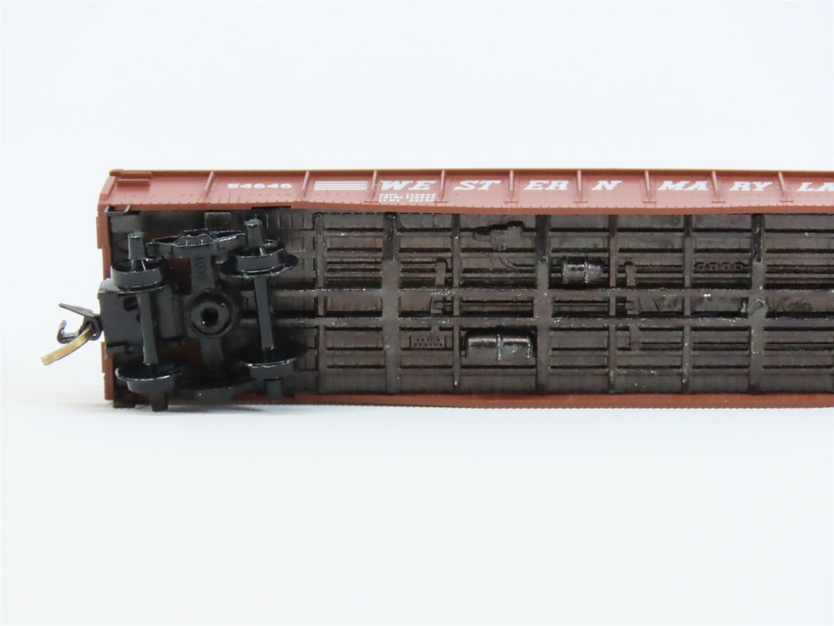 N Scale Micro-Trains MTL/Kadee 46110 WM Western Maryland 50&#39; Gondola Car #54646