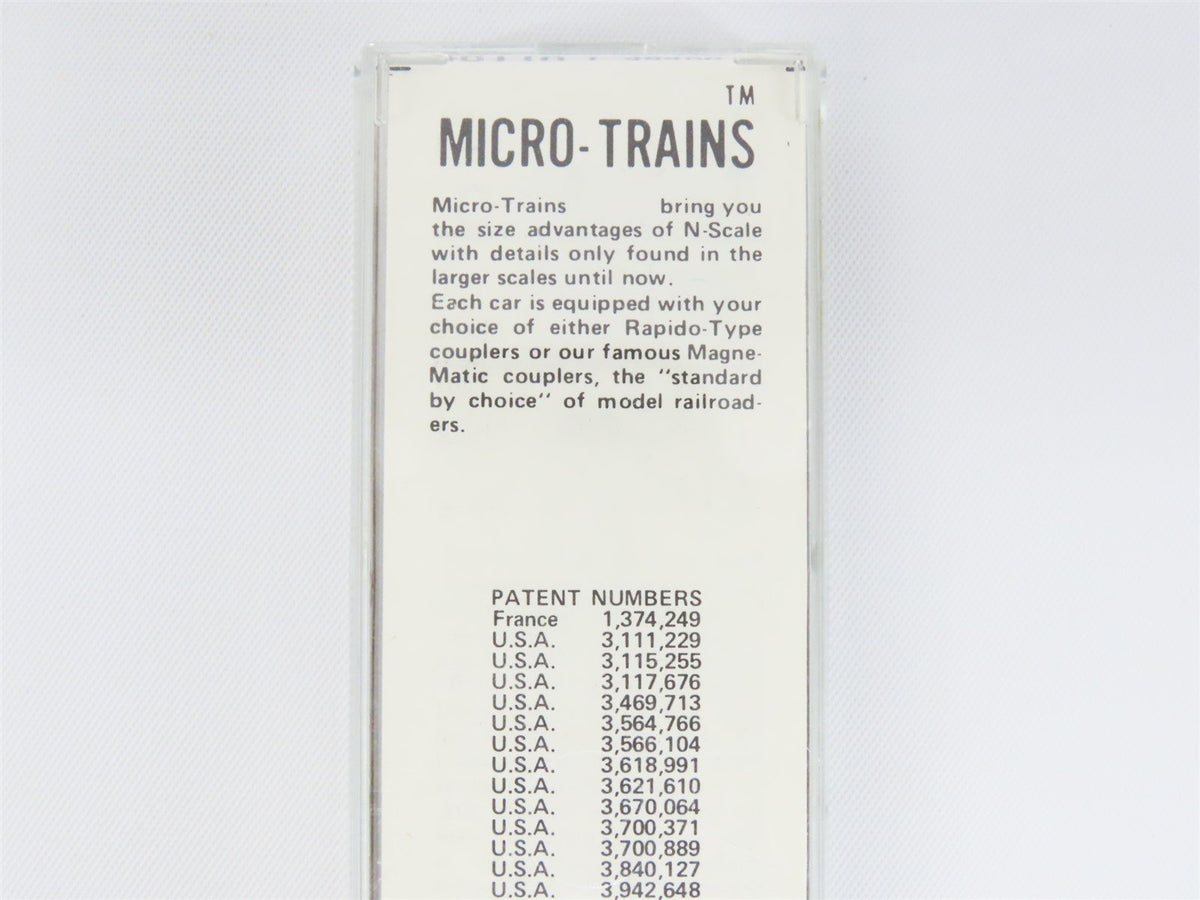 N Scale Micro-Trains MTL/Kadee 46110 WM Western Maryland 50&#39; Gondola Car #54646