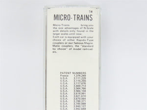 N Scale Micro-Trains MTL/Kadee 46110 WM Western Maryland 50' Gondola Car #54646