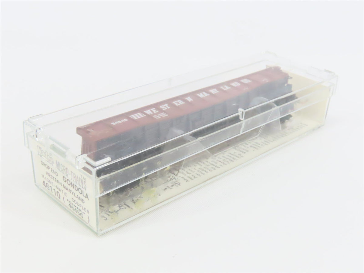 N Scale Micro-Trains MTL/Kadee 46110 WM Western Maryland 50&#39; Gondola Car #54646