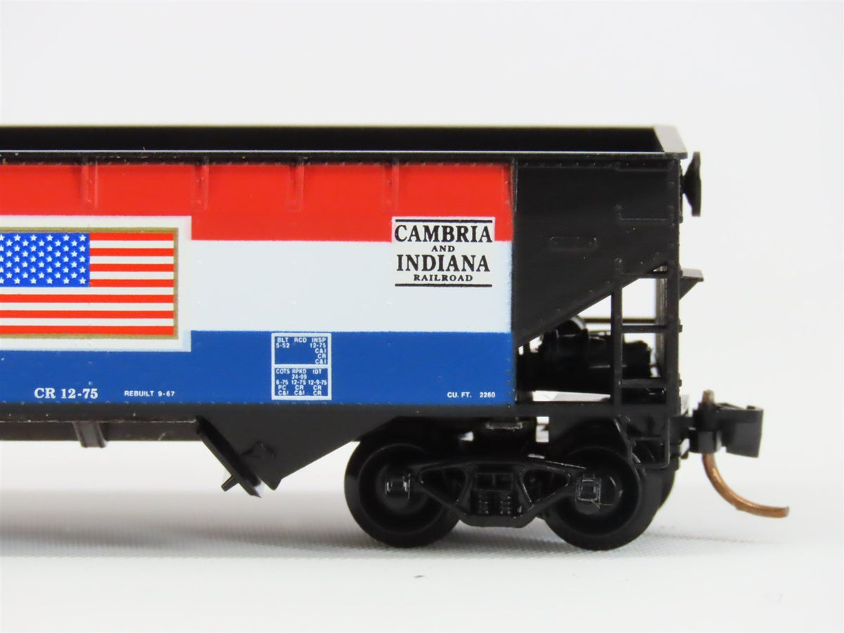 N Micro-Trains MTL 55430 C&amp;I Cambria &amp; Indiana 33&#39; 2-Bay Hopper Car #1976