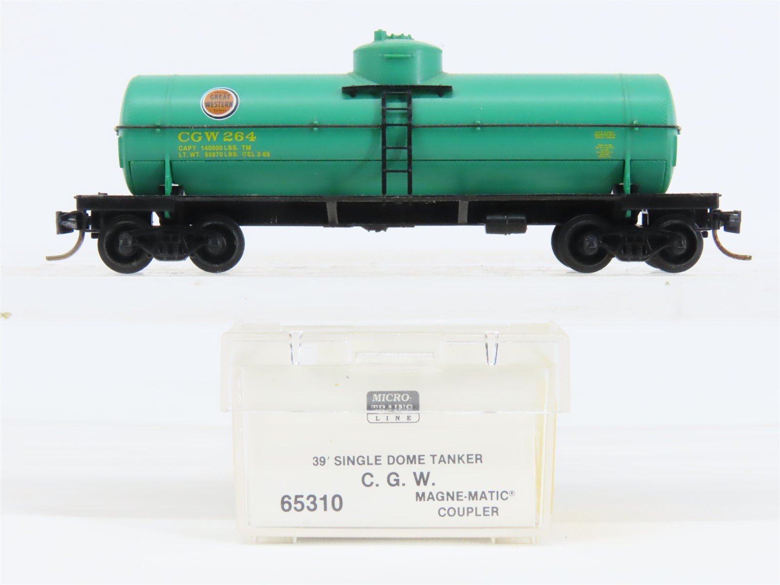 N Micro-Trains MTL 65310 CGW Chicago Great Western 39' Single Dome Tankcar #264