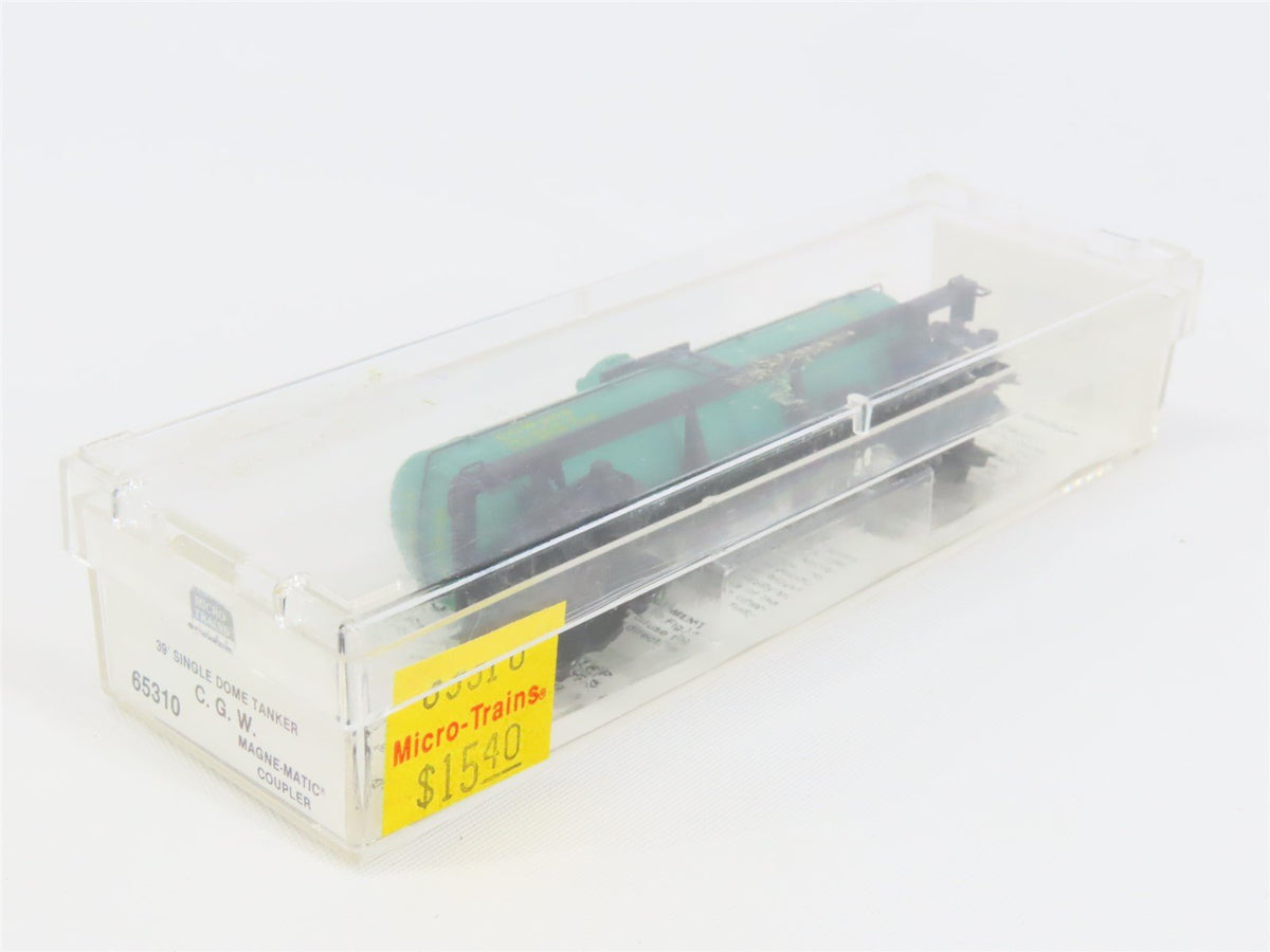 N Micro-Trains MTL 65310 CGW Chicago Great Western 39&#39; Single Dome Tankcar #264