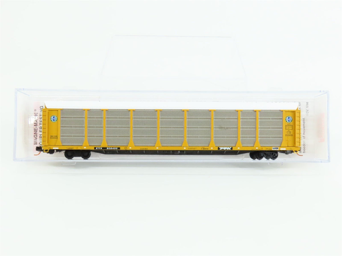 N Micro-Trains MTL 11100101 BNSF ETTX 89&#39; Tri-Level Closed Auto Rack #908400