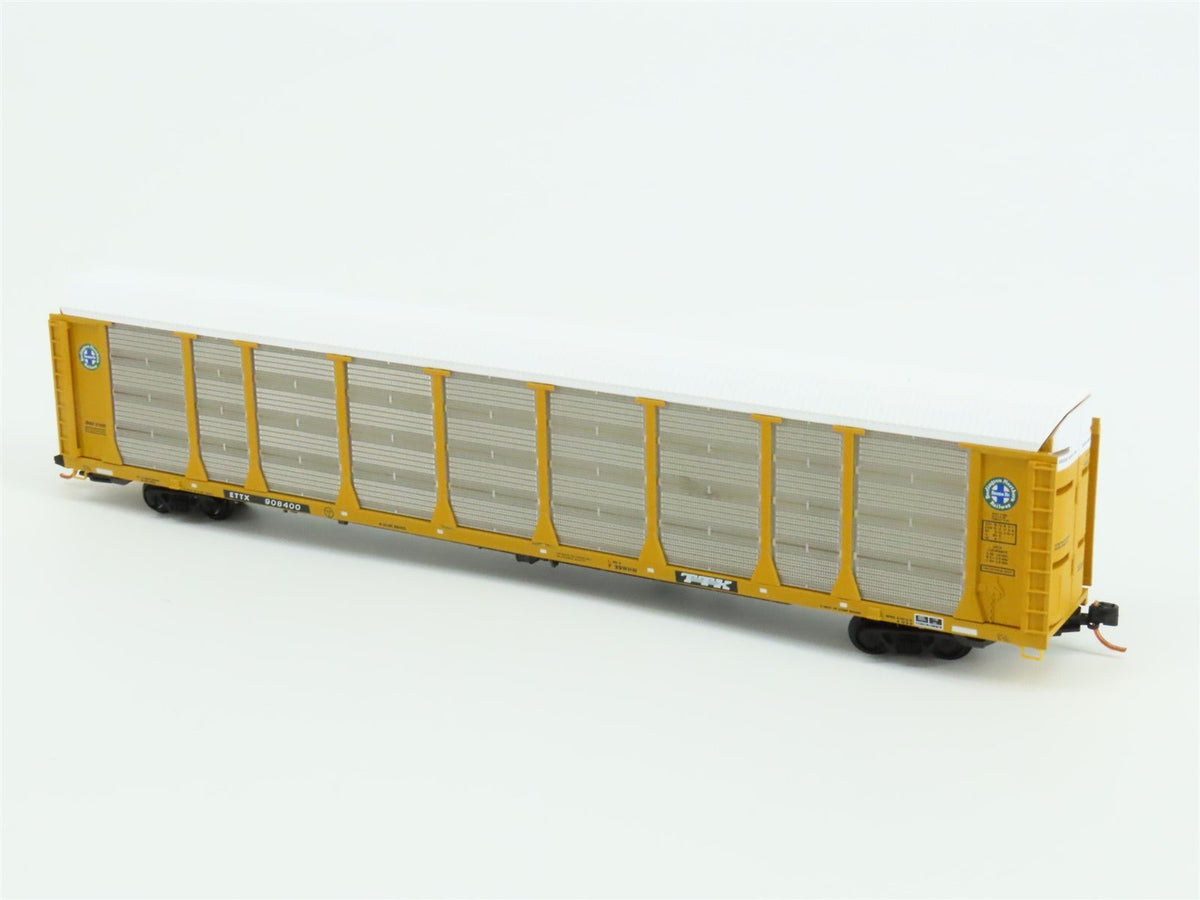 N Micro-Trains MTL 11100101 BNSF ETTX 89&#39; Tri-Level Closed Auto Rack #908400