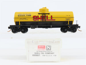 N Scale Micro-Trains MTL 65090/1 SCCX Shell Oil Co 39' Single Dome Tankcar #1106