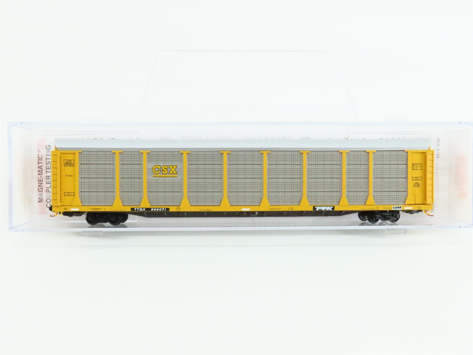 N Micro-Trains MTL 11100112 CSX TTGX 89' Tri-Level Closed Auto Rack #992071