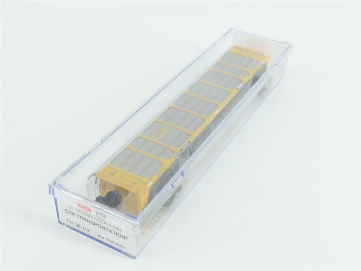 N Micro-Trains MTL 11100112 CSX TTGX 89&#39; Tri-Level Closed Auto Rack #992071