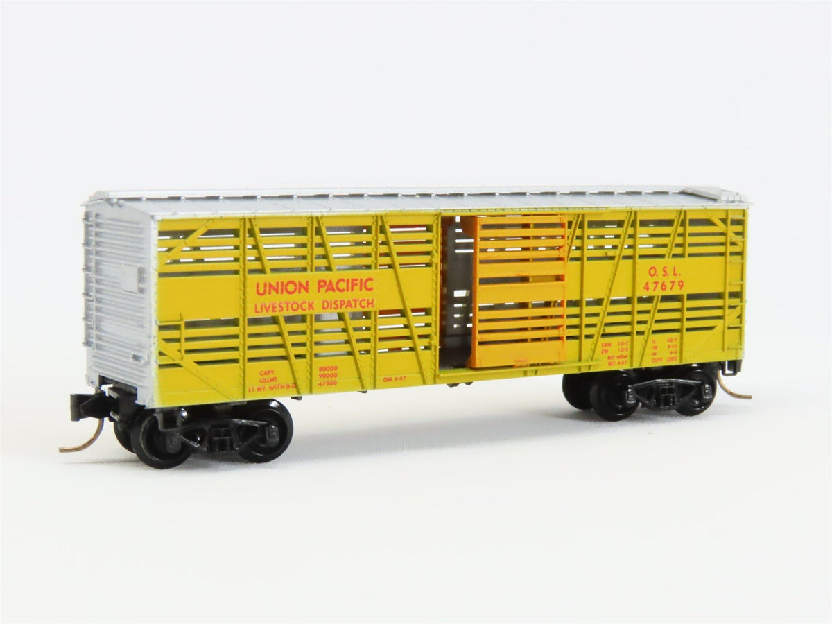 N Micro-Trains MTL/Kadee 35010 UP Union Pacific 40&#39; Despatch Stockcar #47679