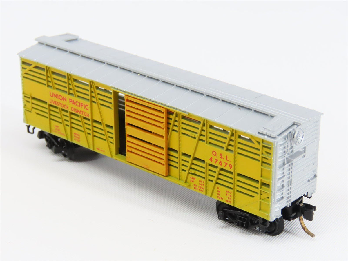 N Micro-Trains MTL/Kadee 35010 UP Union Pacific 40&#39; Despatch Stockcar #47679