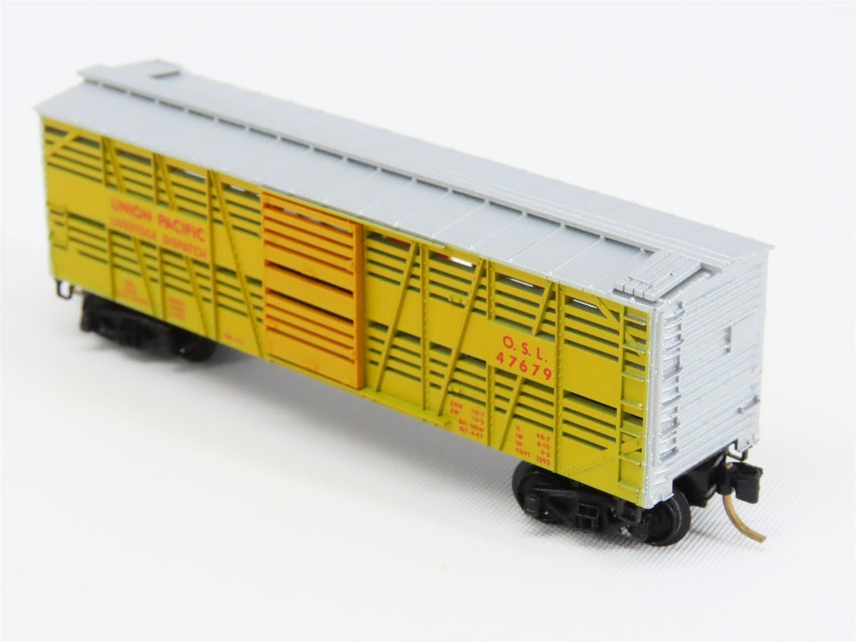 N Micro-Trains MTL/Kadee 35010 UP Union Pacific 40&#39; Despatch Stockcar #47679