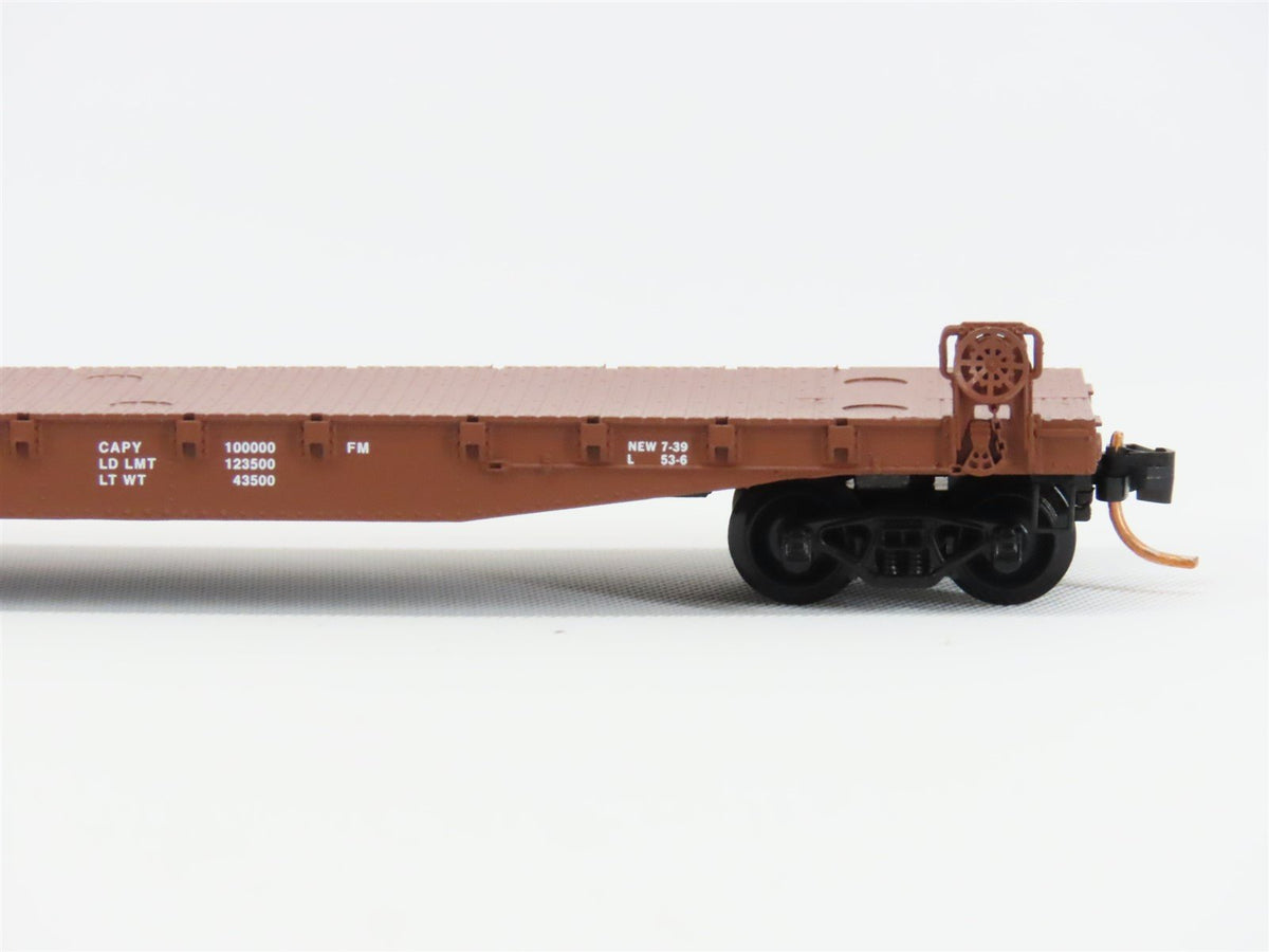 N Scale Micro-Trains MTL 45110 SOO Line 50&#39; Fishbelly Side Flatcar #5275