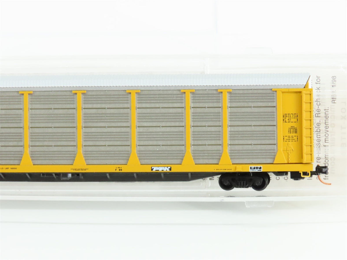 N Scale Micro-Trains MTL 11100020 TTX 89&#39; Tri-Level Closed Auto Rack #711021