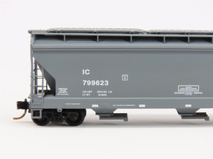 N Scale Micro-Trains MTL 94200 IC Illinois Central 3-Bay ACF Hopper Car #799623