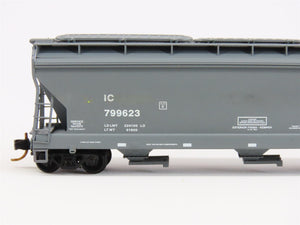 N Scale Micro-Trains MTL 94200 IC Illinois Central 3-Bay ACF Hopper Car #799623