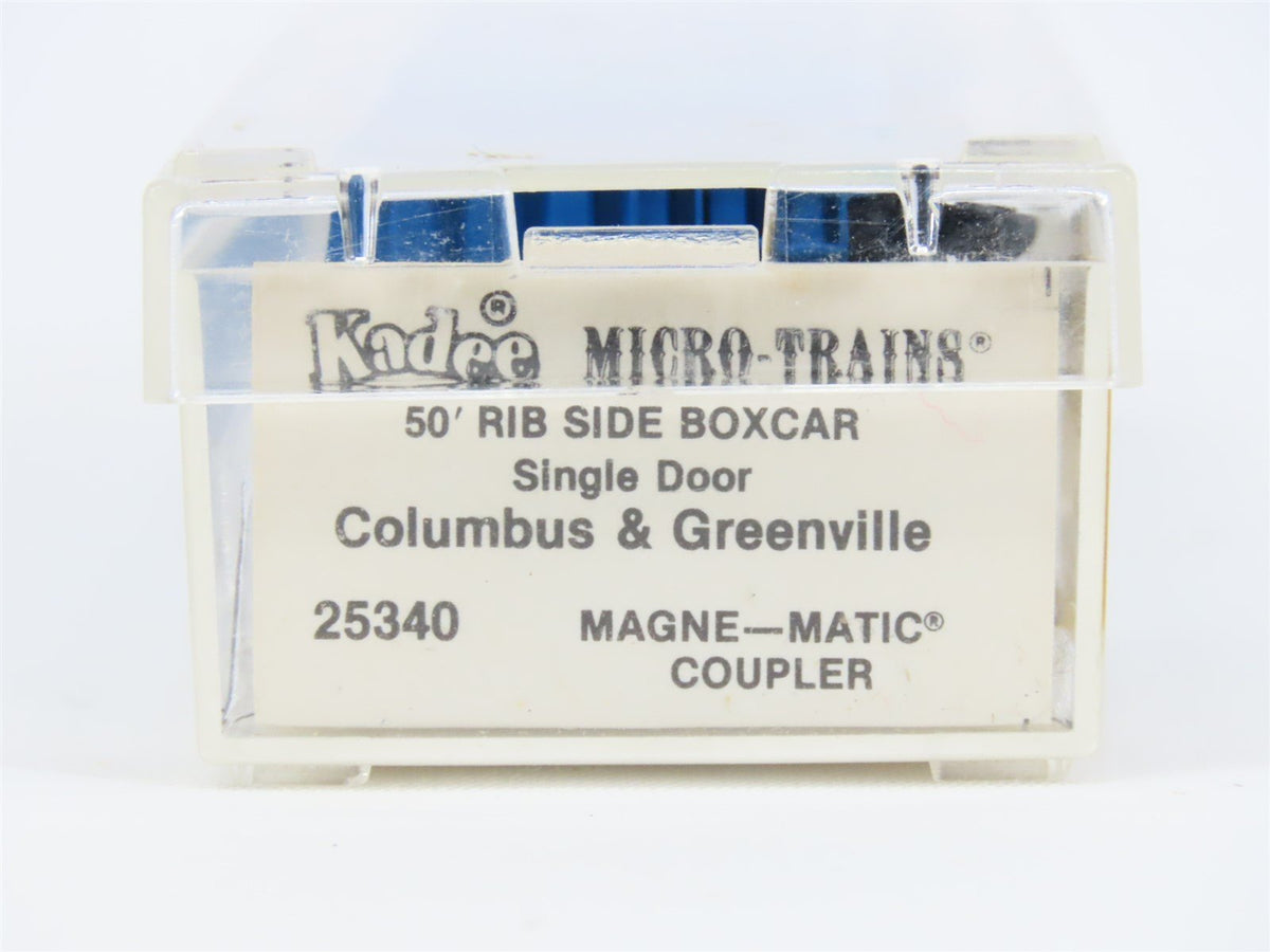 N Micro-Trains MTL/Kadee 25340 CAGY Columbus &amp; Greenville 50&#39; Boxcar #21115