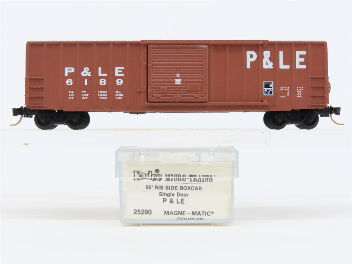 N Micro-Trains MTL/Kadee 25290 PLE Pittsburgh &amp; Lake Erie 50&#39; Boxcar #6189