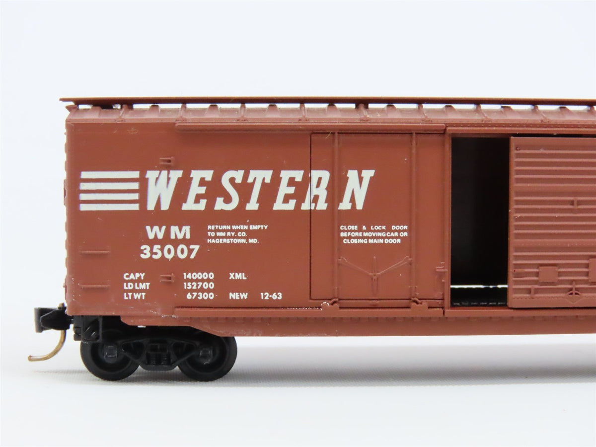 N Micro-Trains MTL/Kadee 33070 WM Western Maryland 50&#39; Plug Door Boxcar #35007